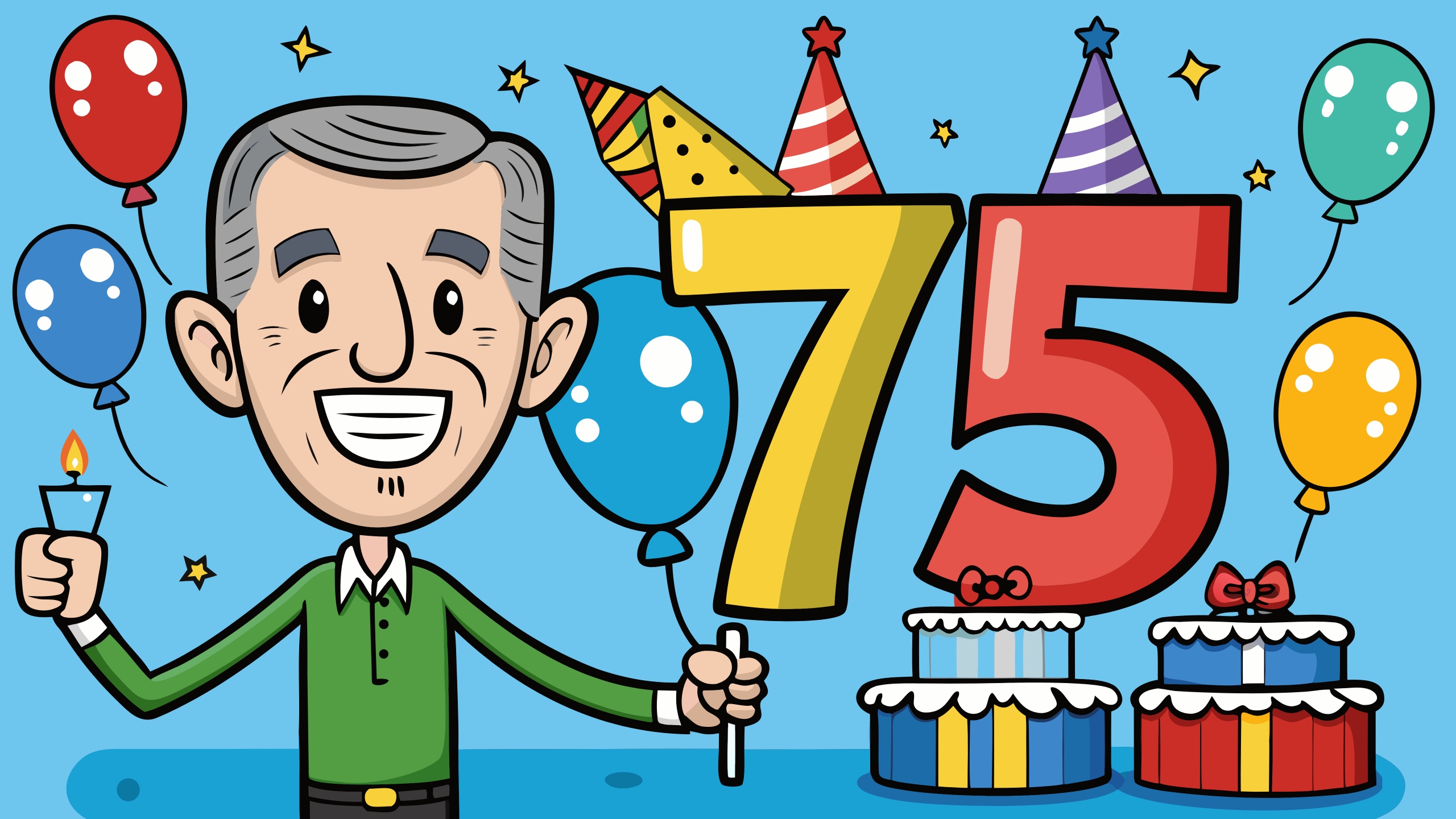 Поздравление с юбилеем 75 лет мужчине